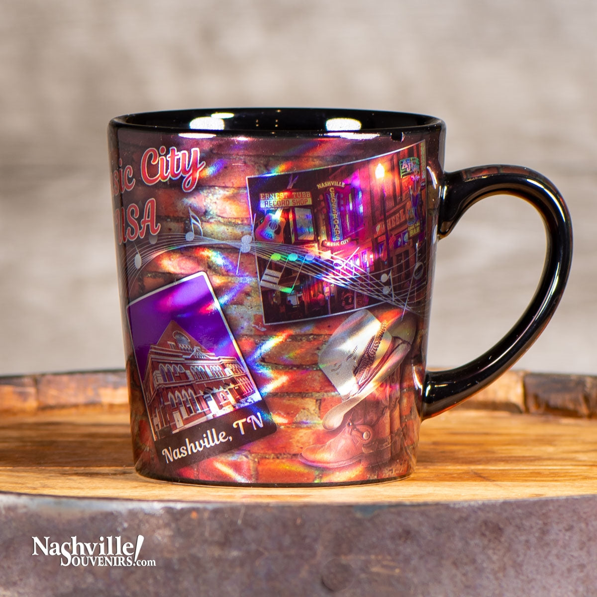 Multi Color Music City Mug