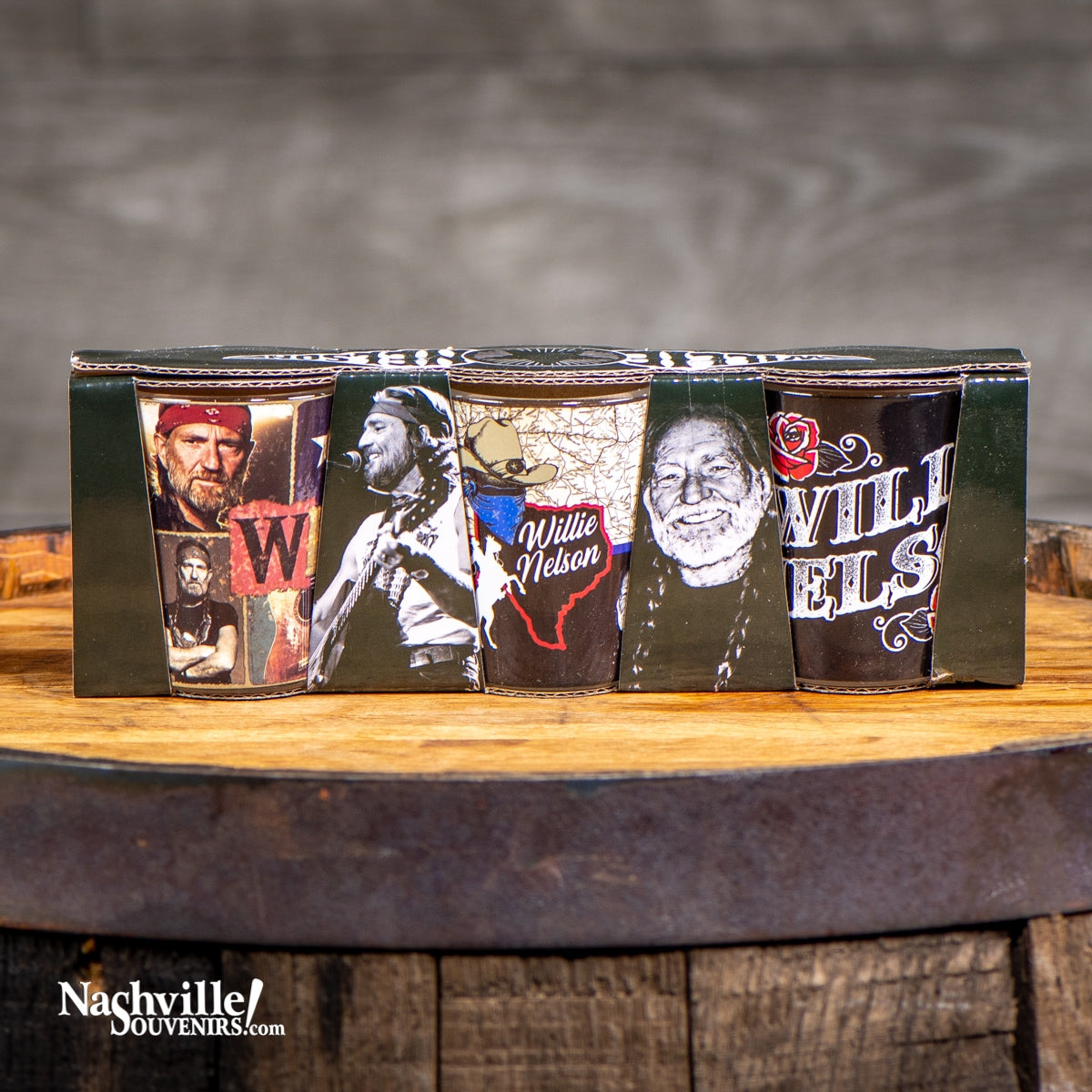 Willie Nelson Shot Glass Set