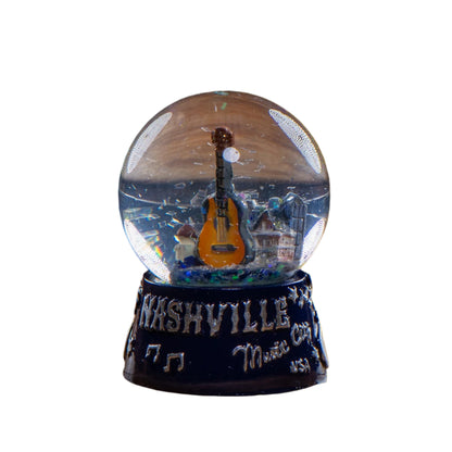 Small Nashville Music City USA Snow Globe