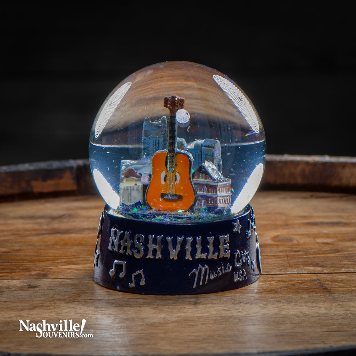 Nashville Music City USA Snow Globe