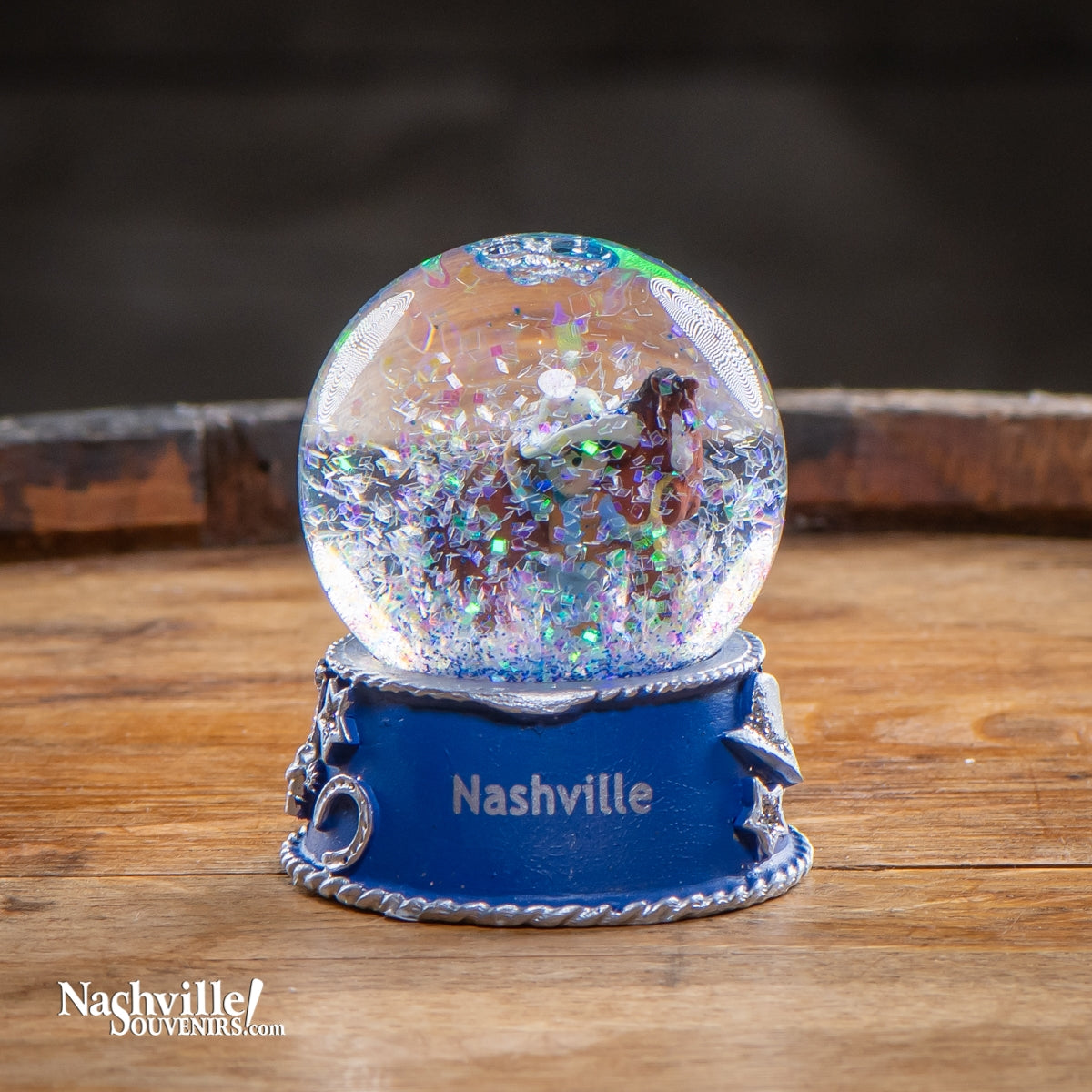 Small Nashville Cowboy Snow Globe