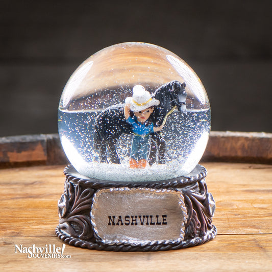 Nashville Cowboy Snow Globe