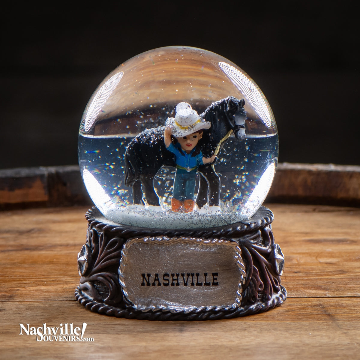 Nashville Cowboy Snow Globe