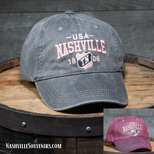 Embroidered Canvas Nashville Hat