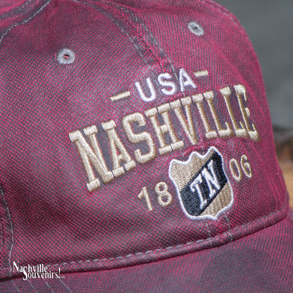 Embroidered Canvas Nashville Hat