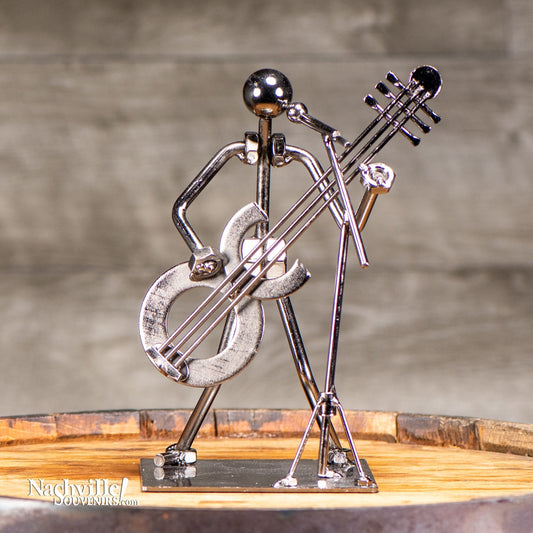 Rock Guitarist Metal Sculpture