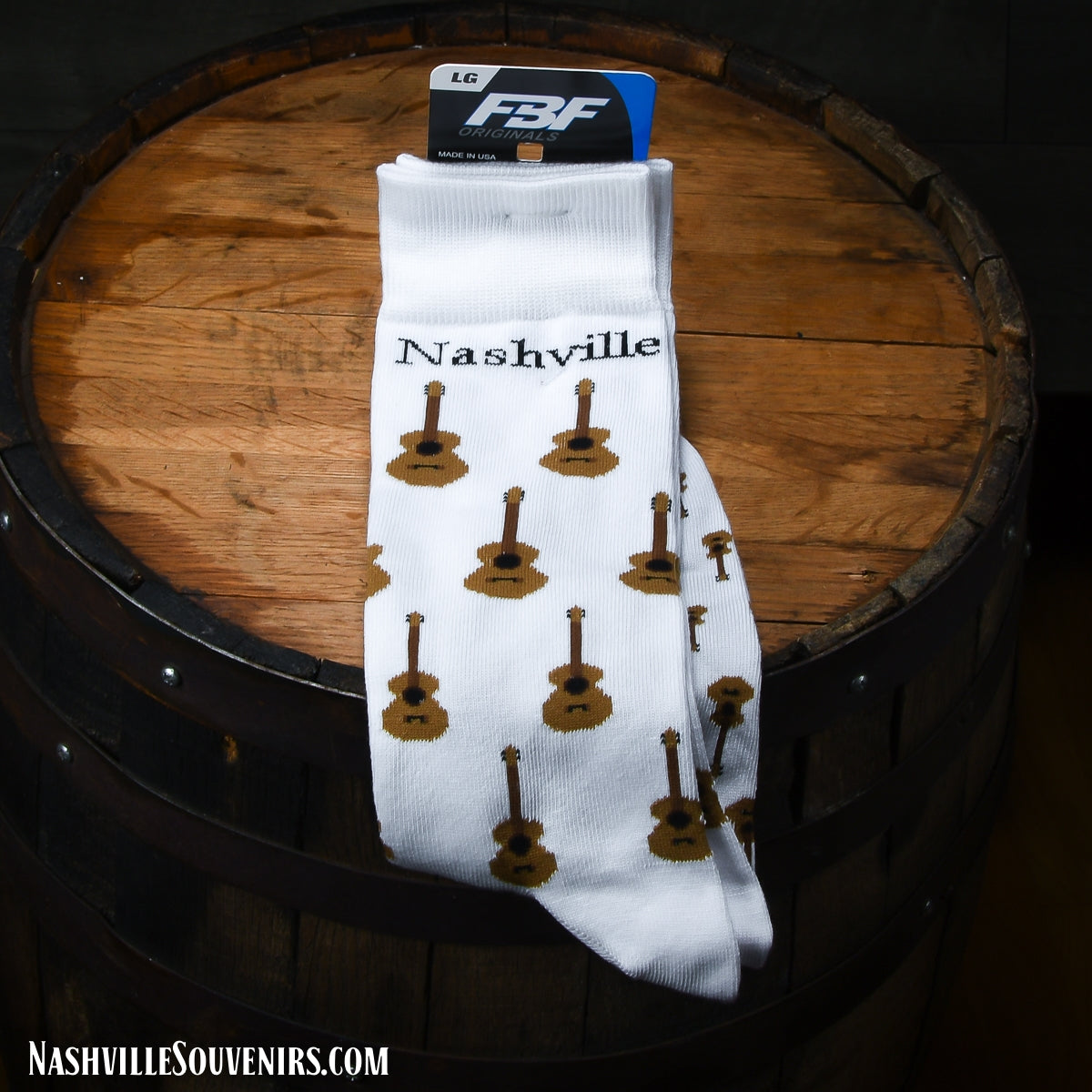Nashville Socks with Guitars!  Made in the USA