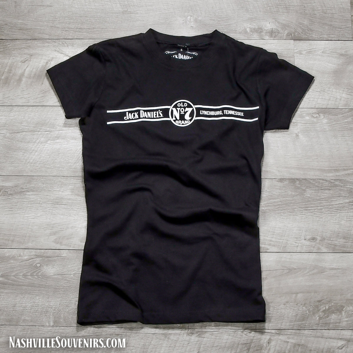 Officially licensed Jack Daniels Women's Old No.7 Lynchburg Tennessee T-Shirt in black. Get yours today with FREE SHIPPING on all US orders over $75!