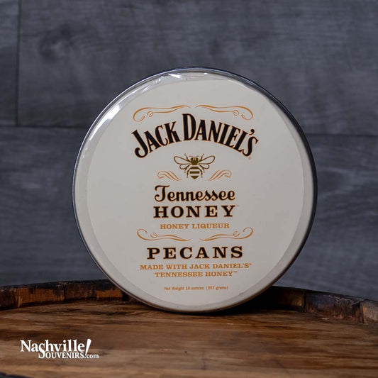 You'll go nuts when you taste these Jack Daniel's "Tennessee Honey" Pecans that come packaged in a nice collectible tin displaying the Jack Daniel's honey bee logo.  Heed my warning that these great tasting little nuggets can become addictive. Eat the entire can and you've consumed 14 ounces of praline coated pecan goodness.