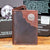 Leather Jack Daniels Rodeo TriFold Wallet with Old No.7 Medallion.