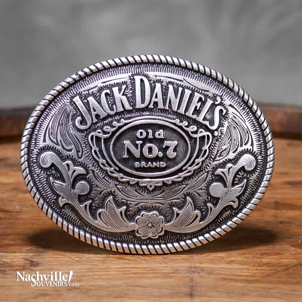 Officially licensed Jack Daniels Western Belt Buckle in Oval Shape ...