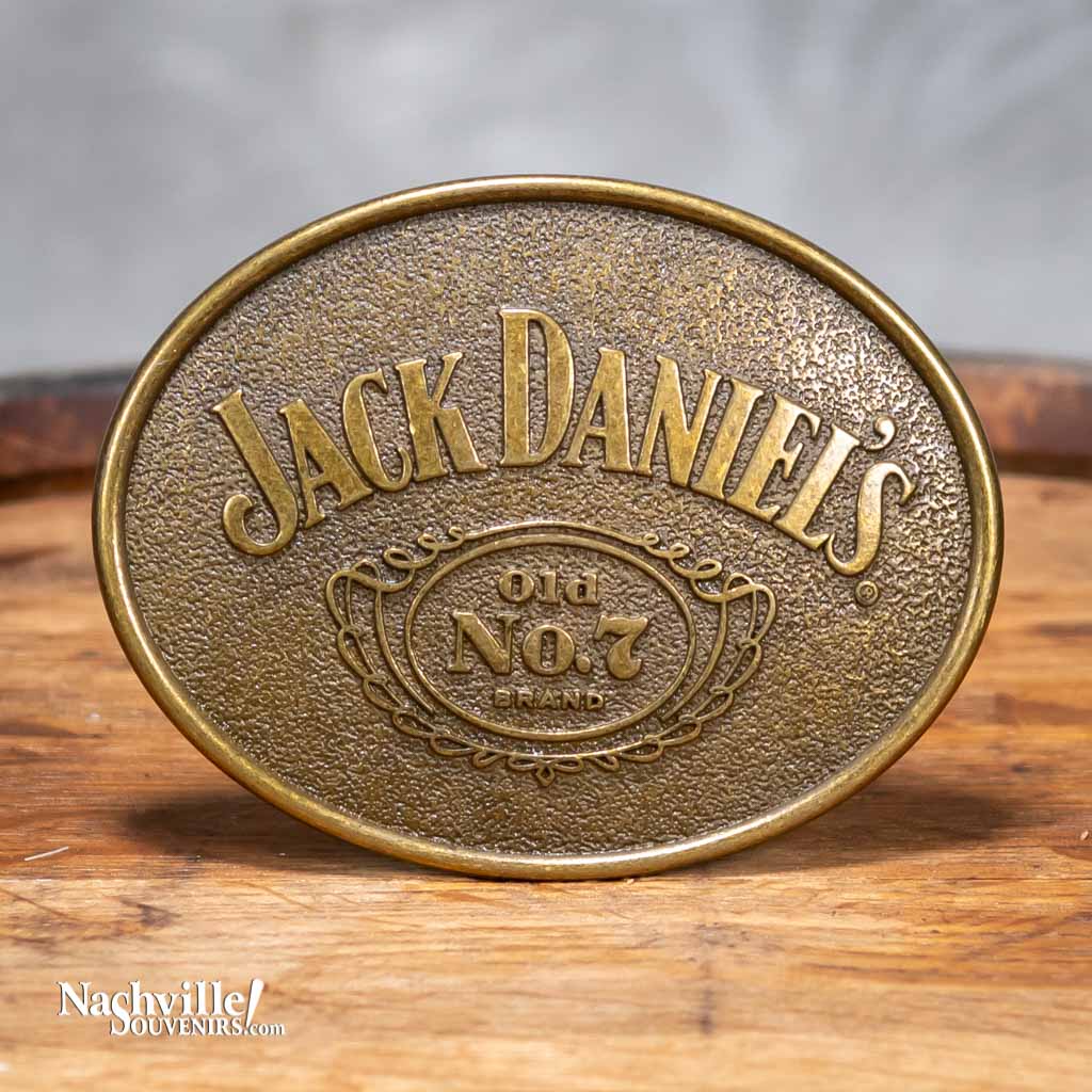 Officially licensed bronze Jack Daniel's Rodeo Belt Buckle. This classic design JD rodeo style belt buckle is made from cast metal in a bronze finish.