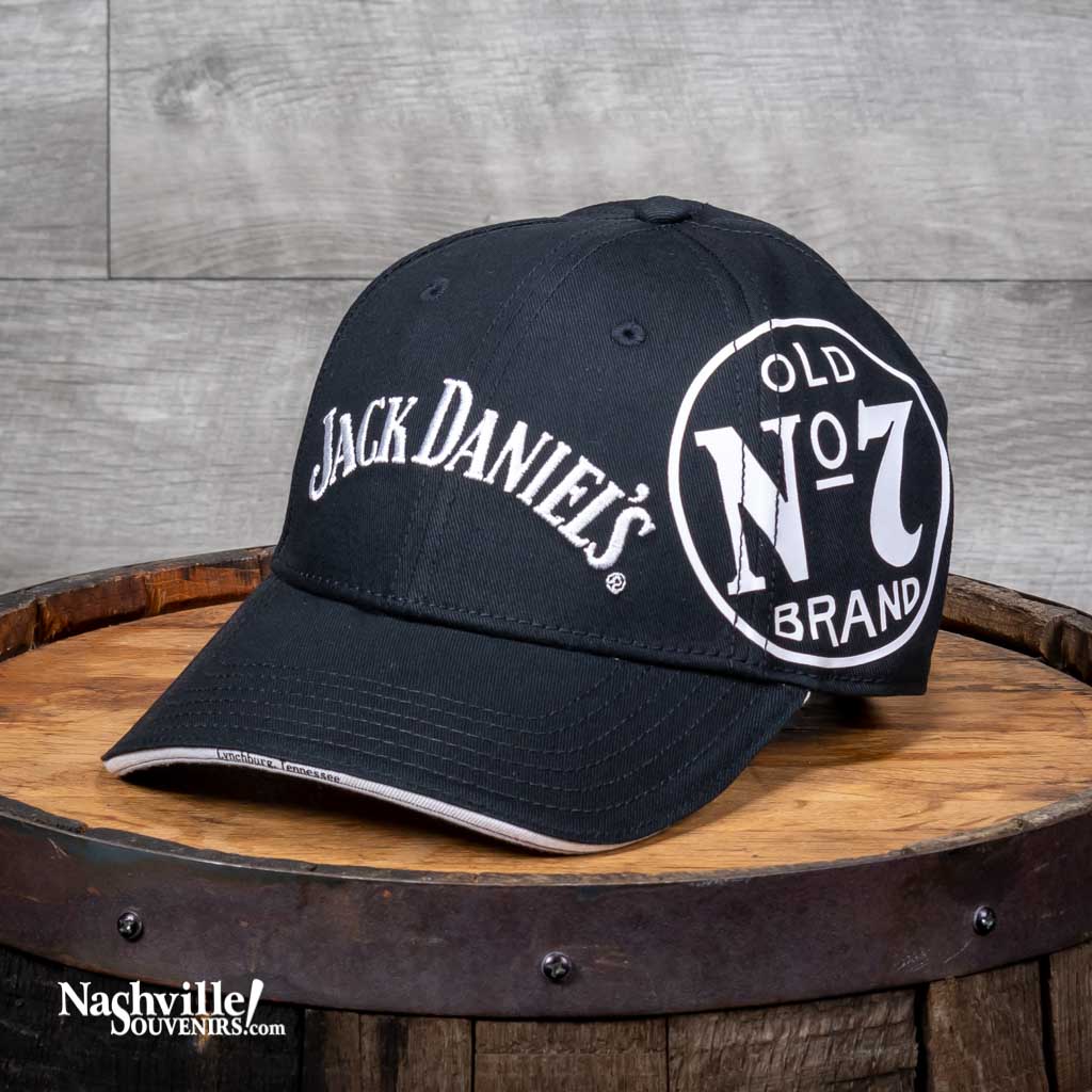 Jack Daniel's Men's Structured Logo Ball Cap Black L XL at