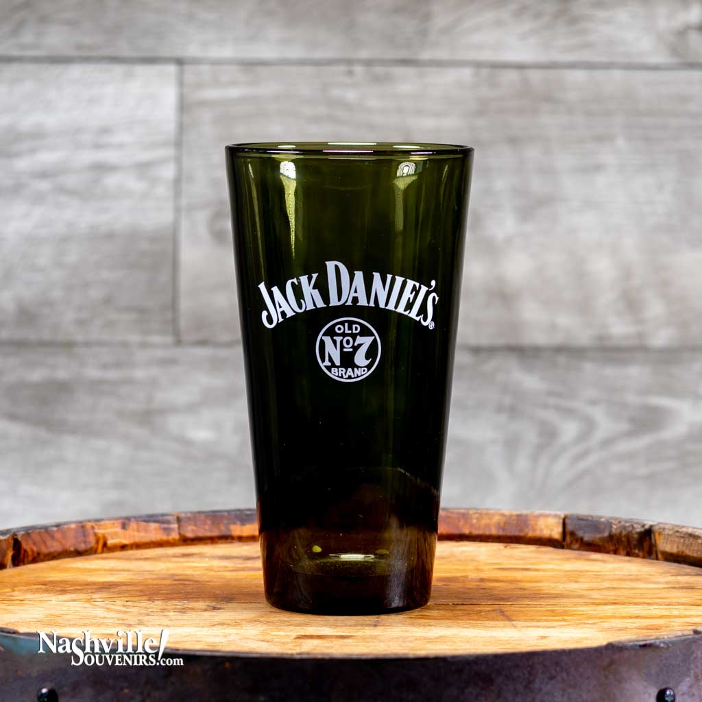 Officially licensed Jack Daniel's Old No.7 Tall Glass set is the perfect gift for any Jack Daniel's fan.  The mixing glass is made of translucent black glass and really looks great sitting on the home bar. The tall JD mixing glass holds 20 ounces (600ml) of that great Tennessee Whiskey. Your friends will be quite impressed watching you create their favorite drink.