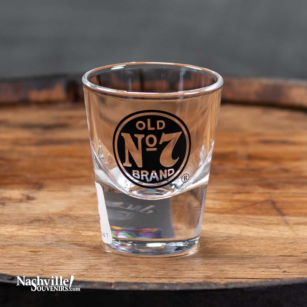 A great new collectible Jack Daniel's "Old No. 7 Brand" Shot Glass in a heavy curved bottom design.  JD collectors are buying these quickly so don't wait too long to claim yours. They make great gifts for Jack Daniel's lovers everywhere!