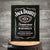 All new Jack Daniels Bottle Label Logo Tin Sign that measures 12.5" wide by 16" high. This high quality Jack Daniel's tin sign also has pre-drilled holes making it very easy to hang.