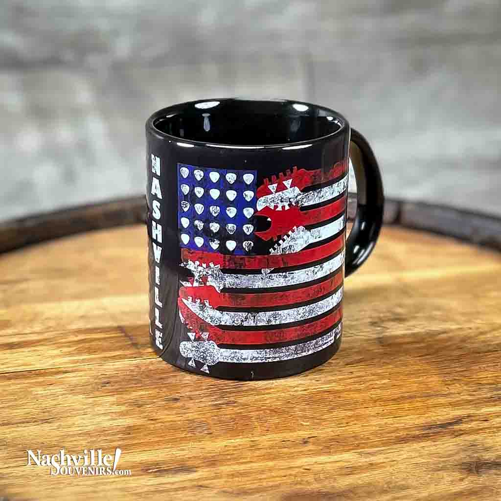 Guitar Flag Nashville Mug