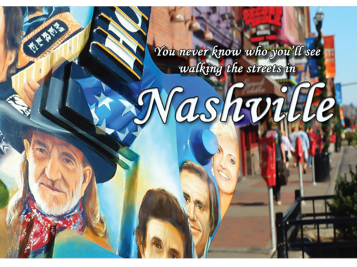 Nashville Postcard - "Walking the streets of Nashville" (10 Cards)