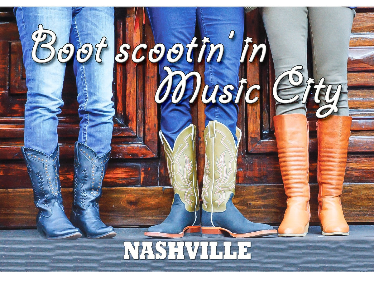 Nashville Postcard - "Boot Scootin" Nashville (10 Cards)