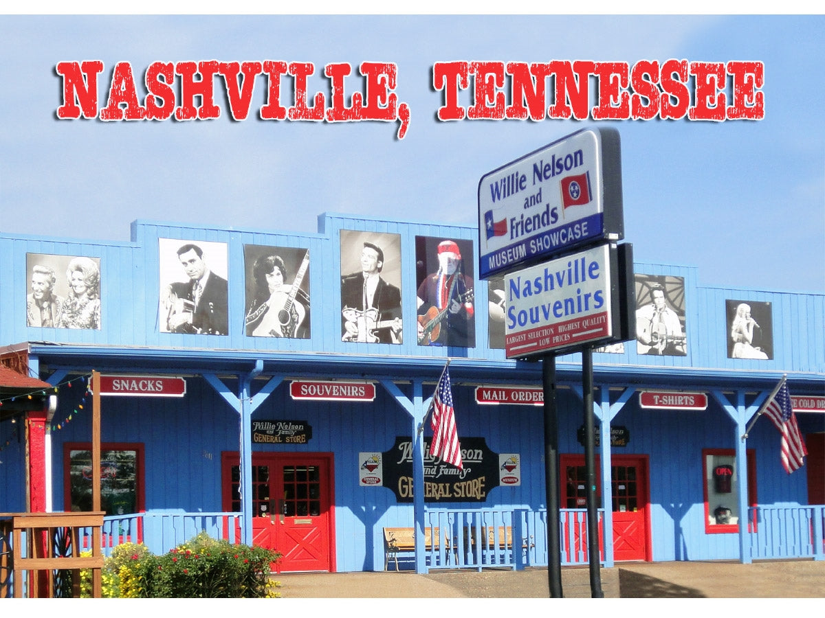 Nashville Postcard - "Willie Nelson Museum" Nashville (10 Cards)