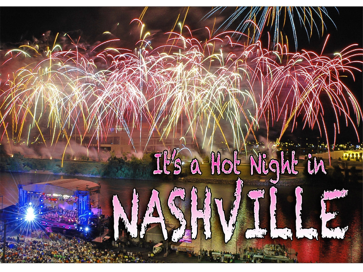 Nashville Postcard - "Hot Night in Nashville" Nashville (10 Cards)