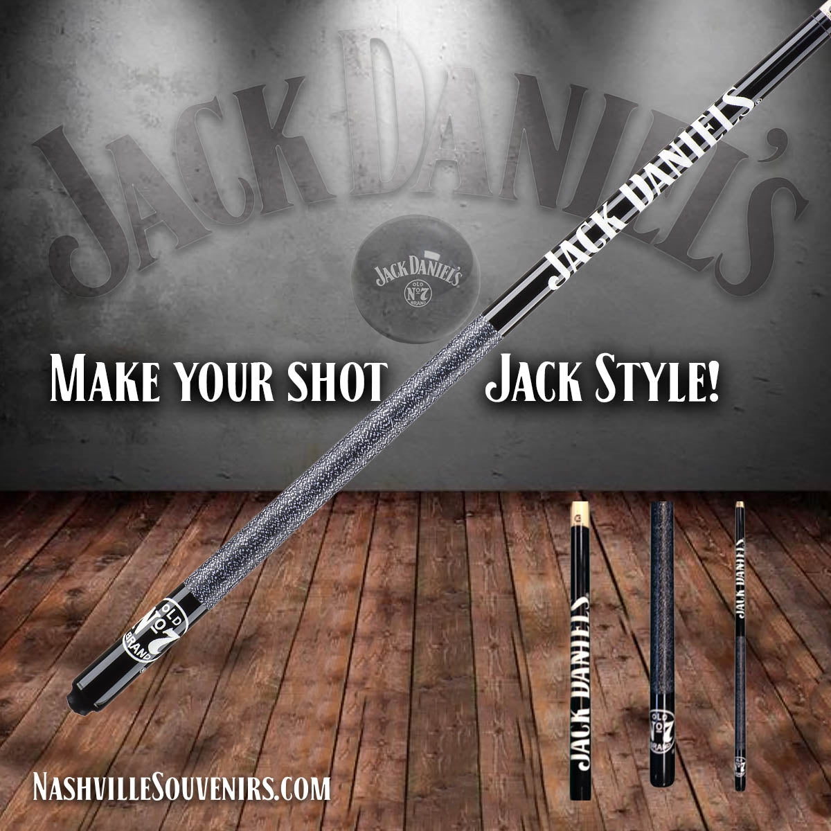 The Jack Daniel's cue stick is manufactured by McDermott, a worldwide leader in billiards products. The two piece pool stick has an Irish linen wrap so you know the grip is true.