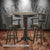 This Jack Daniel's Pub table and backrest stool set is a great choice if you're looking for great man cave ideas.  The Tennessee charcoal finish on the Jack Daniel's pub table will really add some class to your home bar or rec room. The table features a pedestal base with four contoured feet. The base boasts Old No.7 Brand pewter medallions to add that extra touch of Jack Daniel's style.
